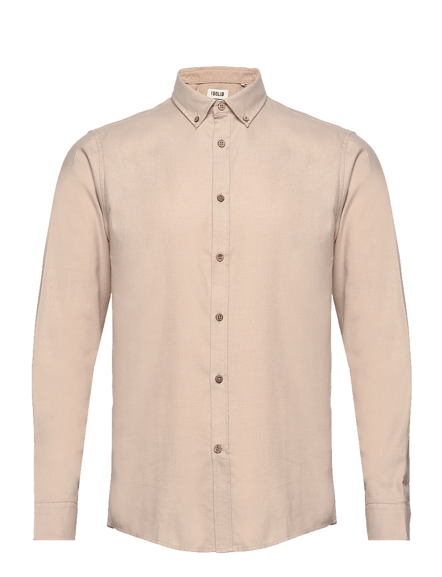 Solid - SDPETE SH - casual skjorter - humus melange - 1