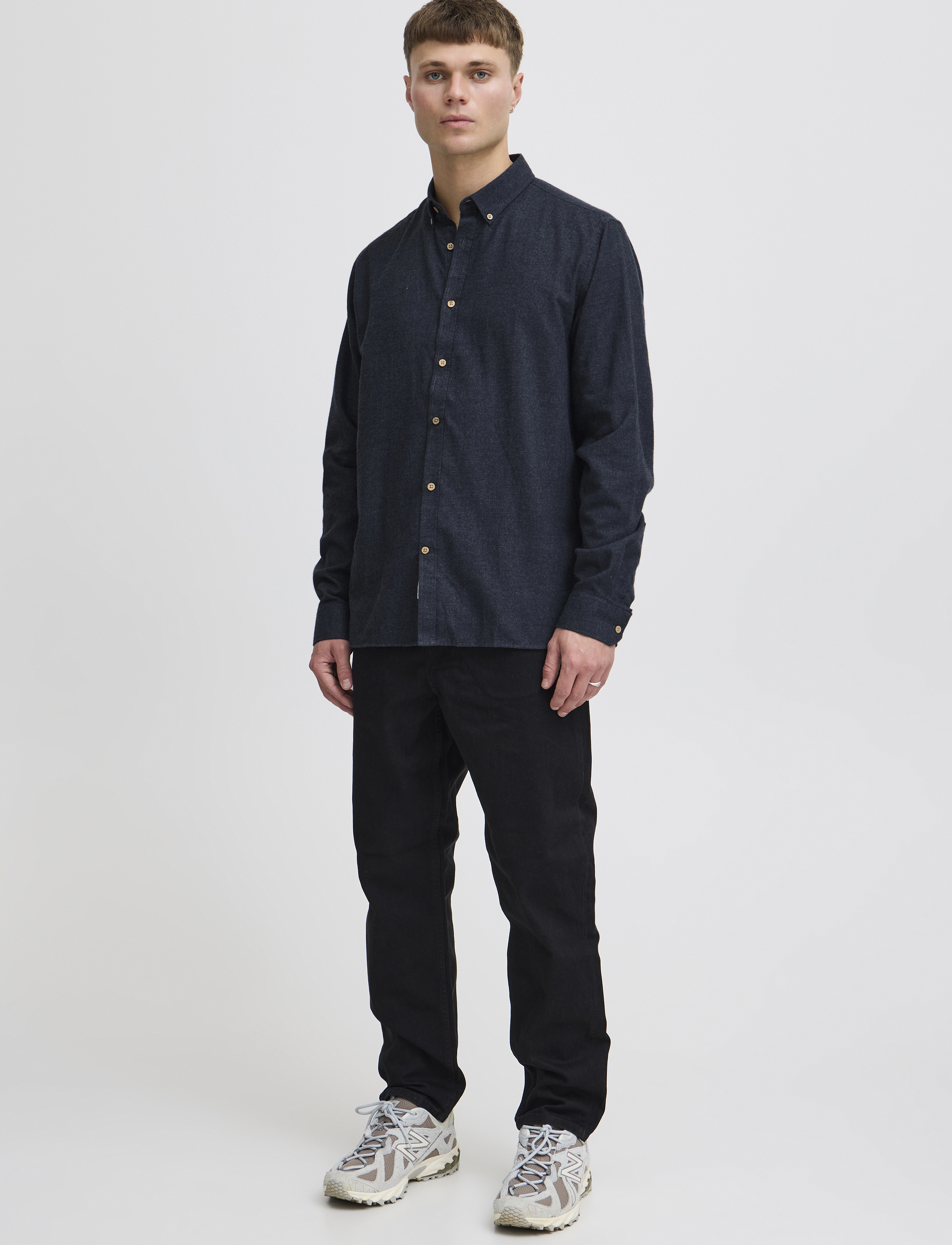 Solid Sdpete Sh, S, Navy, Skjorter > Afslappet, Herre