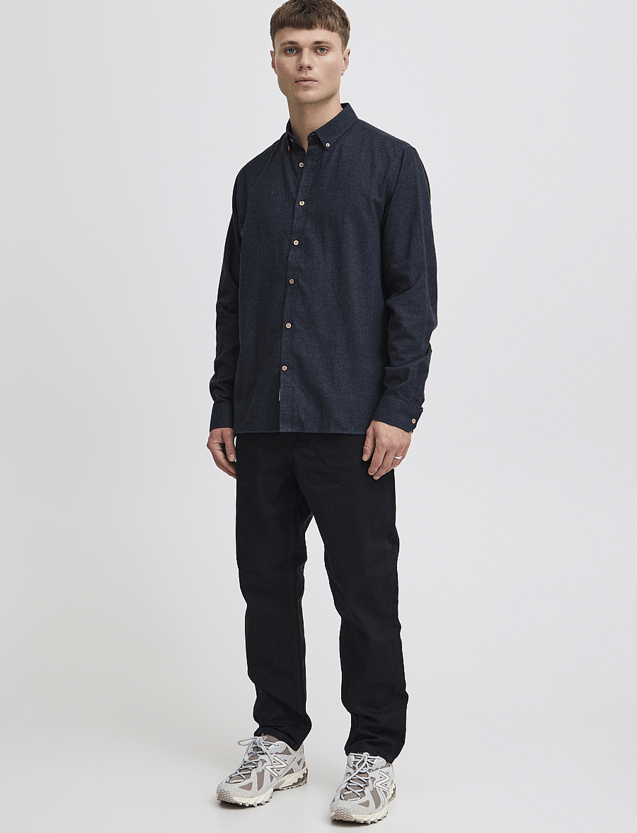 Solid - SDPETE SH - casual shirts - insignia blue melange - 0