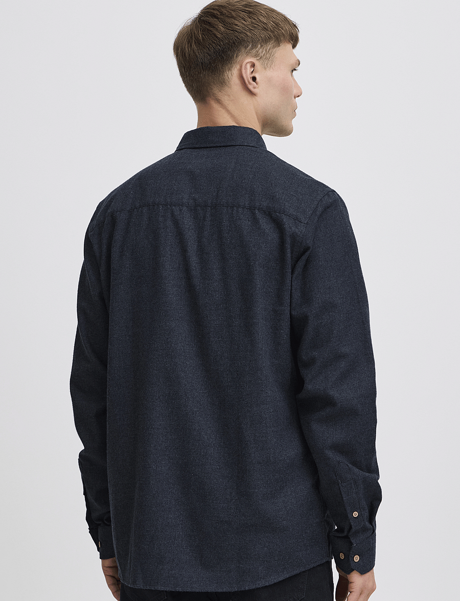 Solid - SDPETE SH - casual shirts - insignia blue melange - 4