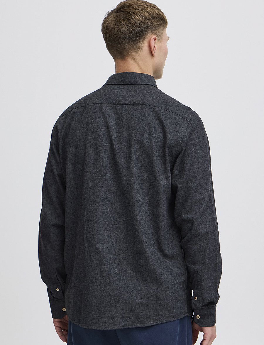 Solid - SDPETE SH - casual skjorter - true black melange - 4