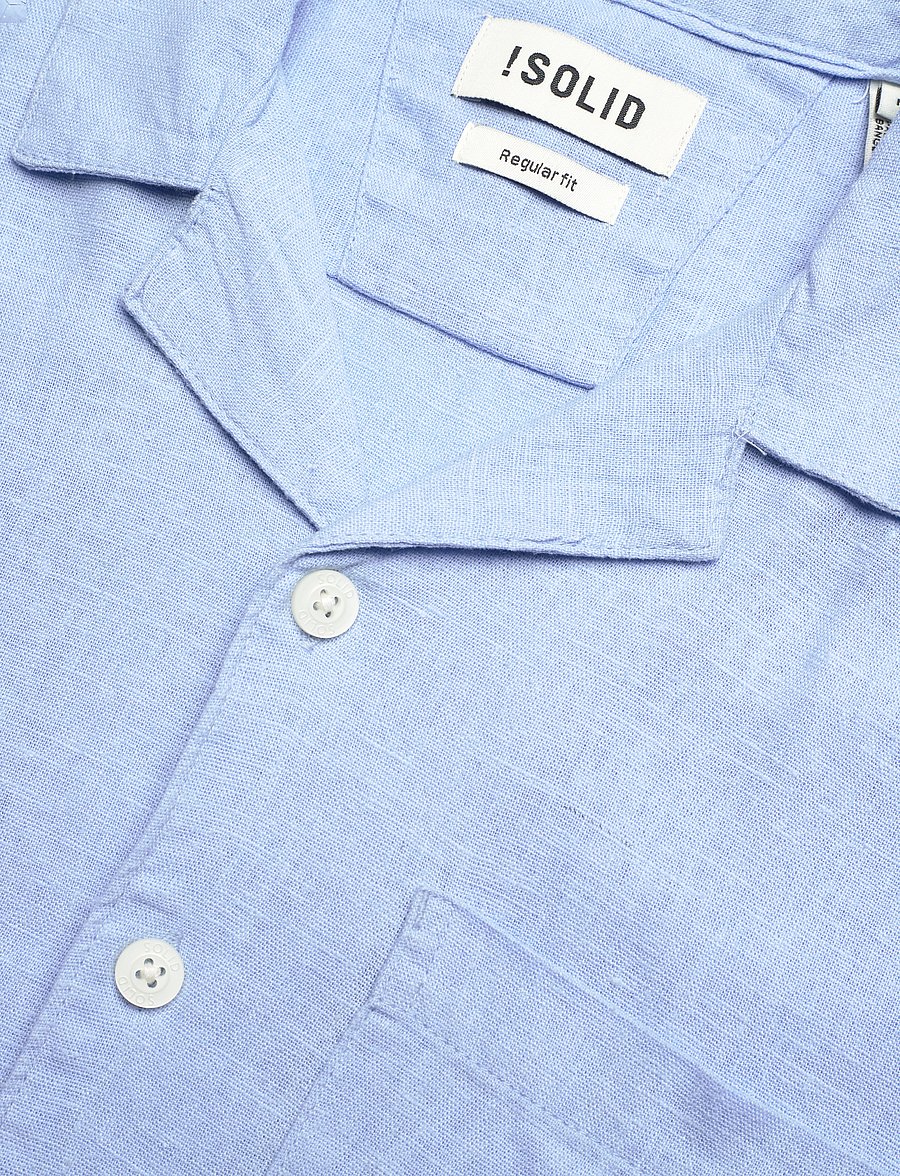 Solid - SDALLAN CUBA - hørskjorter - chambray blue - 3