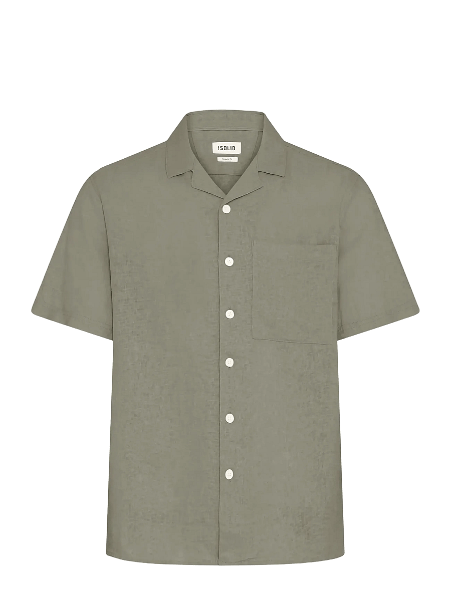 Solid - SDALLAN CUBA - hørskjorter - laurel oak - 1