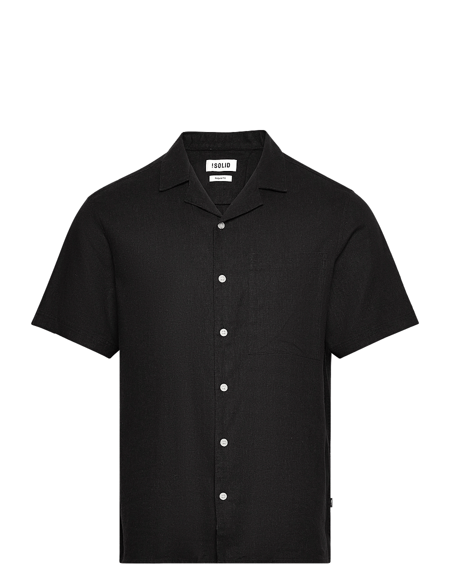 Solid - SDALLAN CUBA - linen shirts - true black - 1