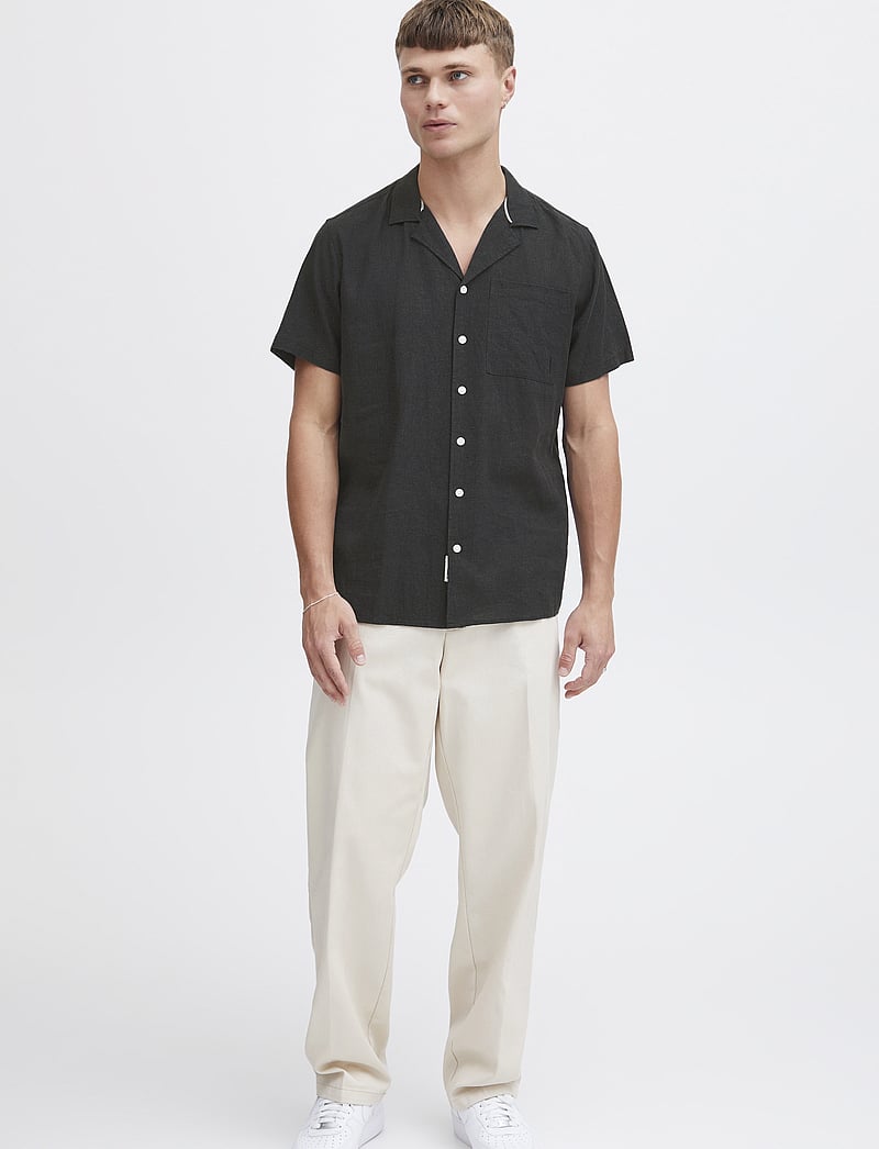 Solid - SDALLAN CUBA - leinenhemden - true black - 0