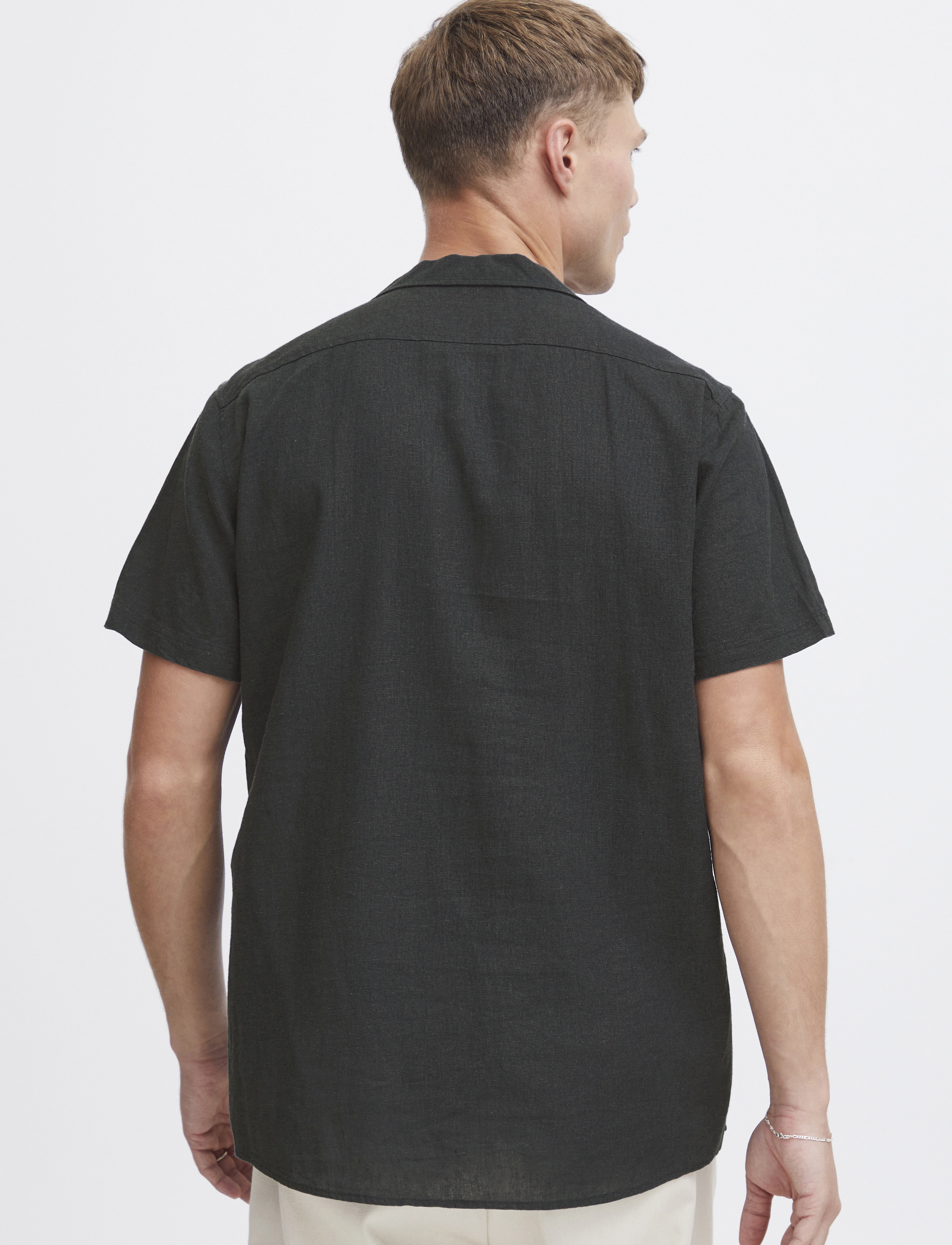Solid - SDALLAN CUBA - leinenhemden - true black - 4