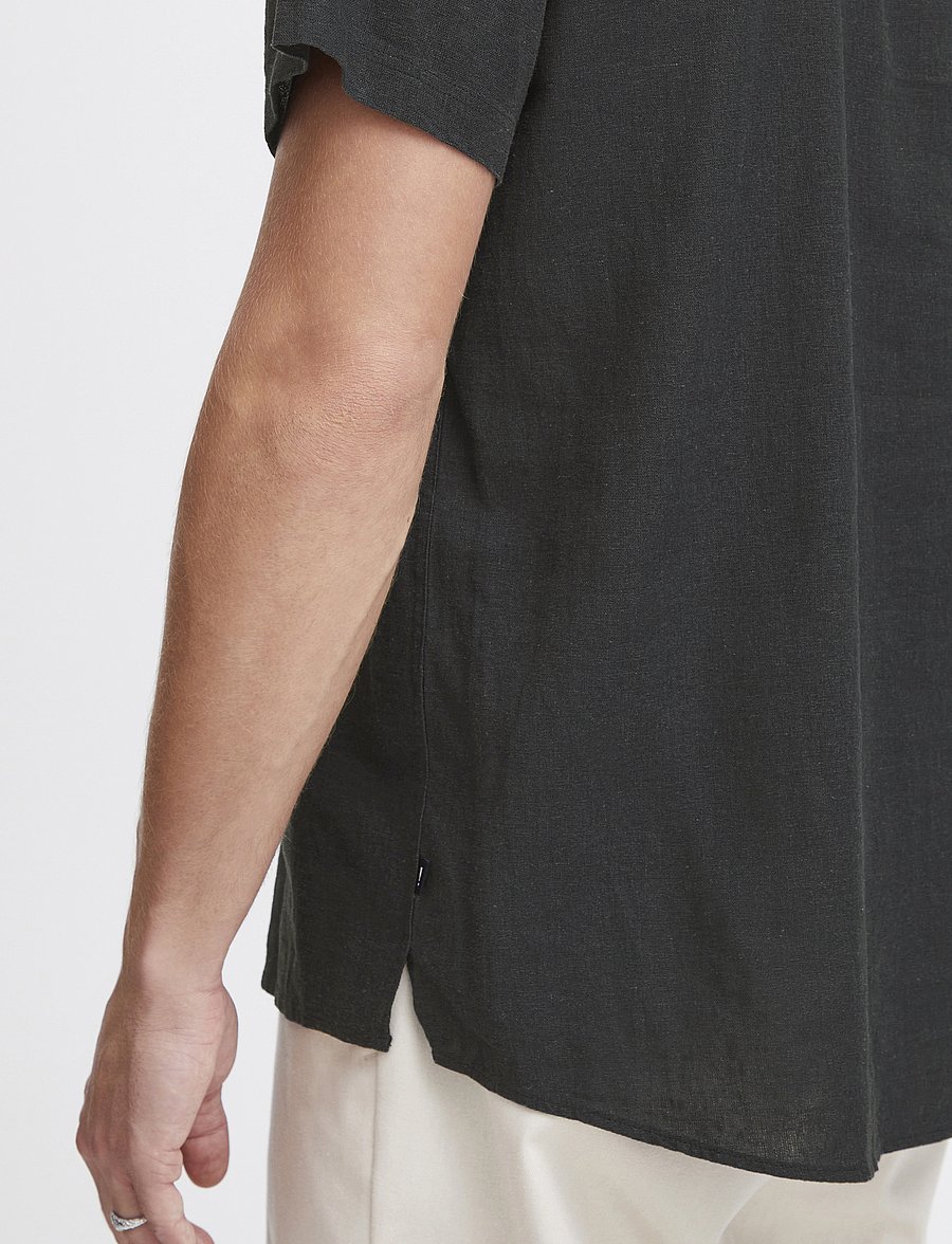Solid - SDALLAN CUBA - linen shirts - true black - 5