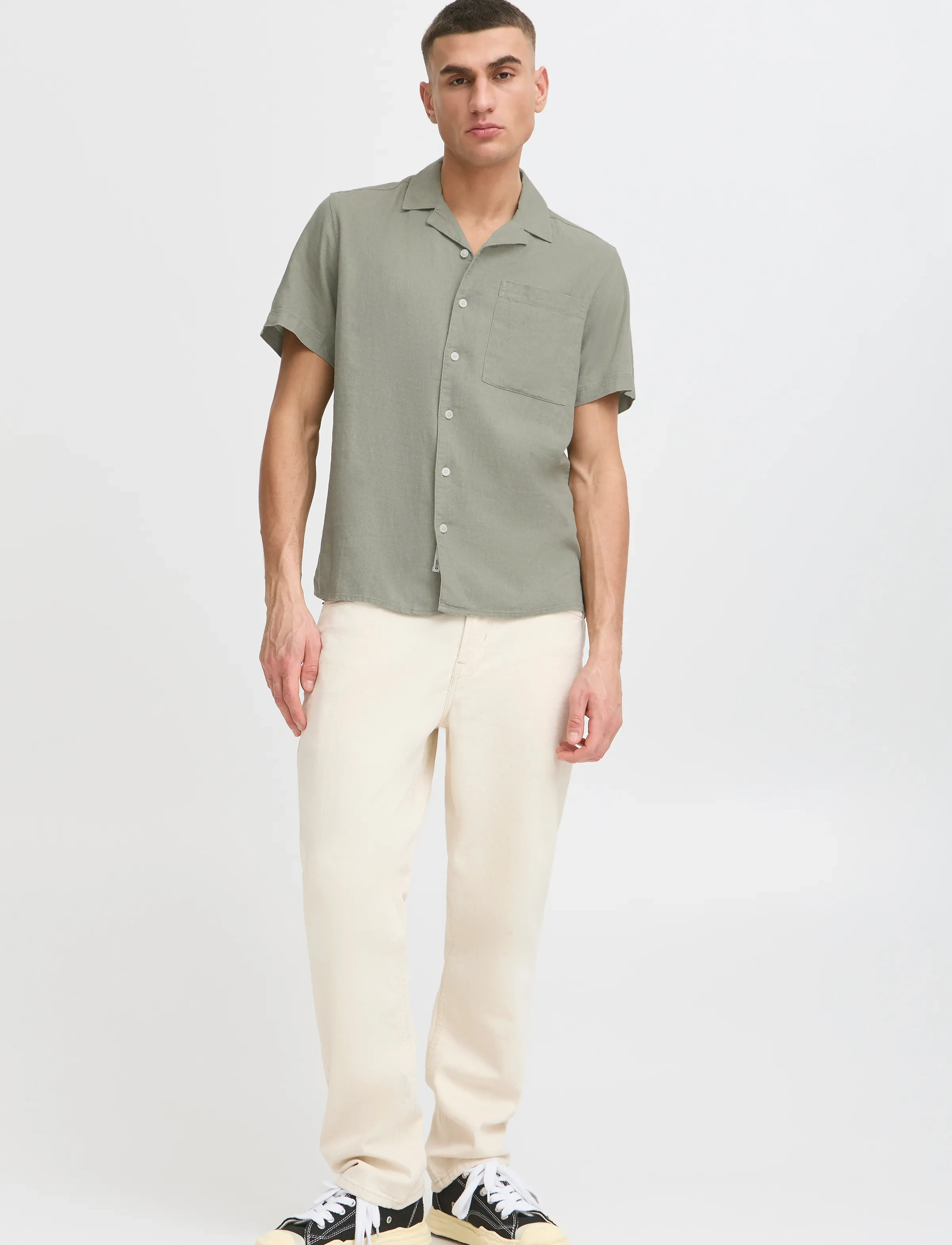 Solid Sdallan Cuba, S, Shirts, Grün - Short-sleeved, Männerswear