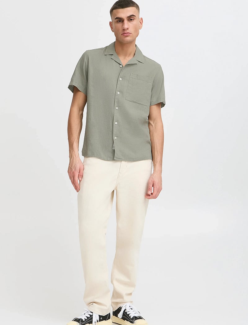 Solid - SDALLAN CUBA - leinenhemden - vetiver - 0