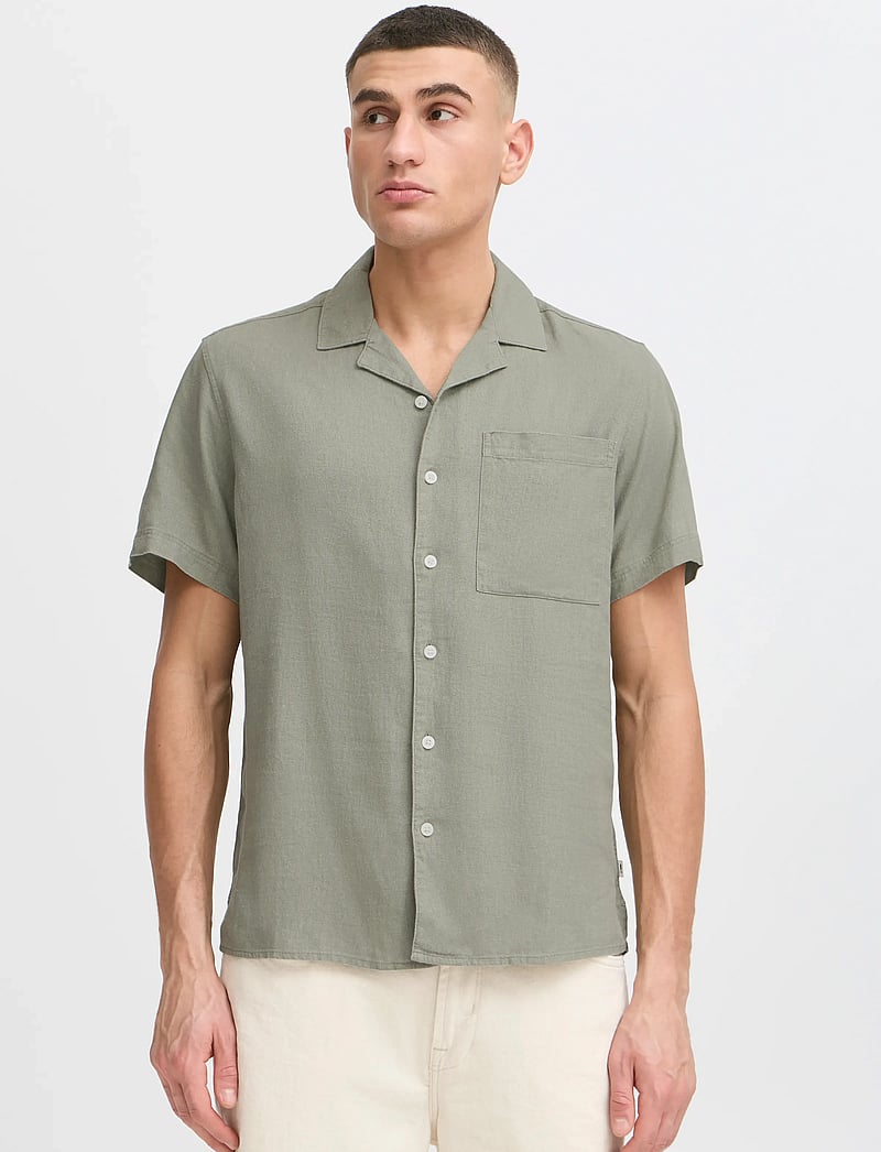 Solid - SDALLAN CUBA - leinenhemden - vetiver - 3