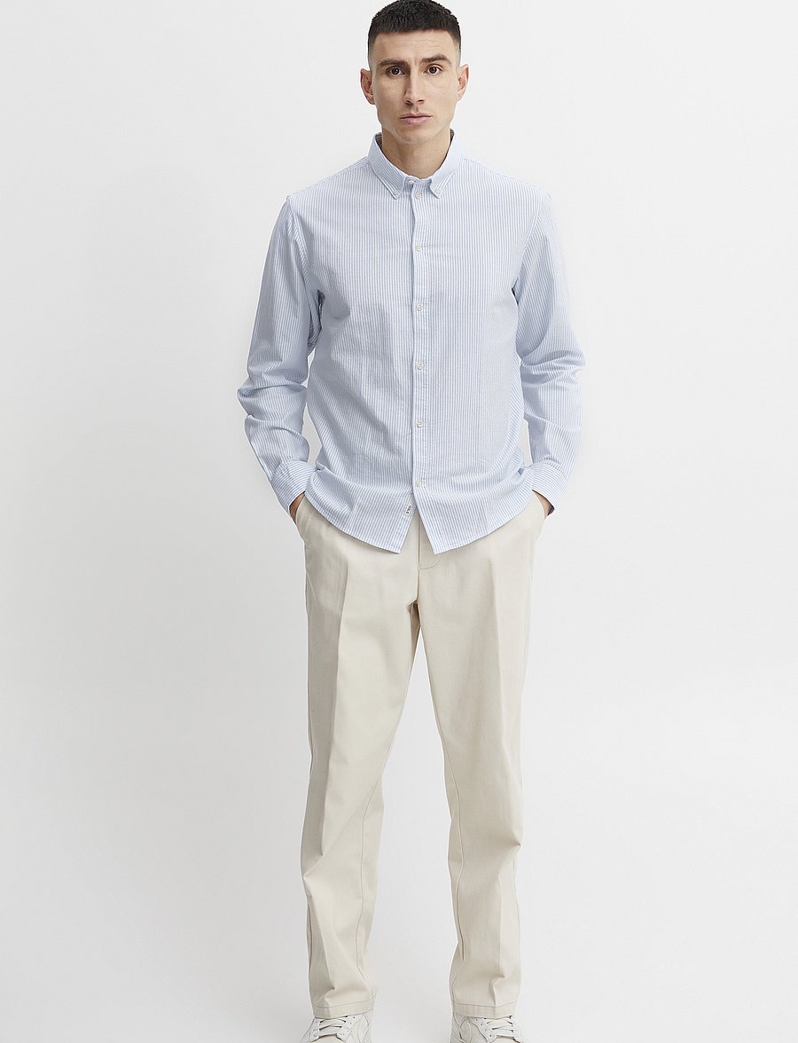 Solid - SDVAL STRIPE - gestreifte hemden - dream blue - 0