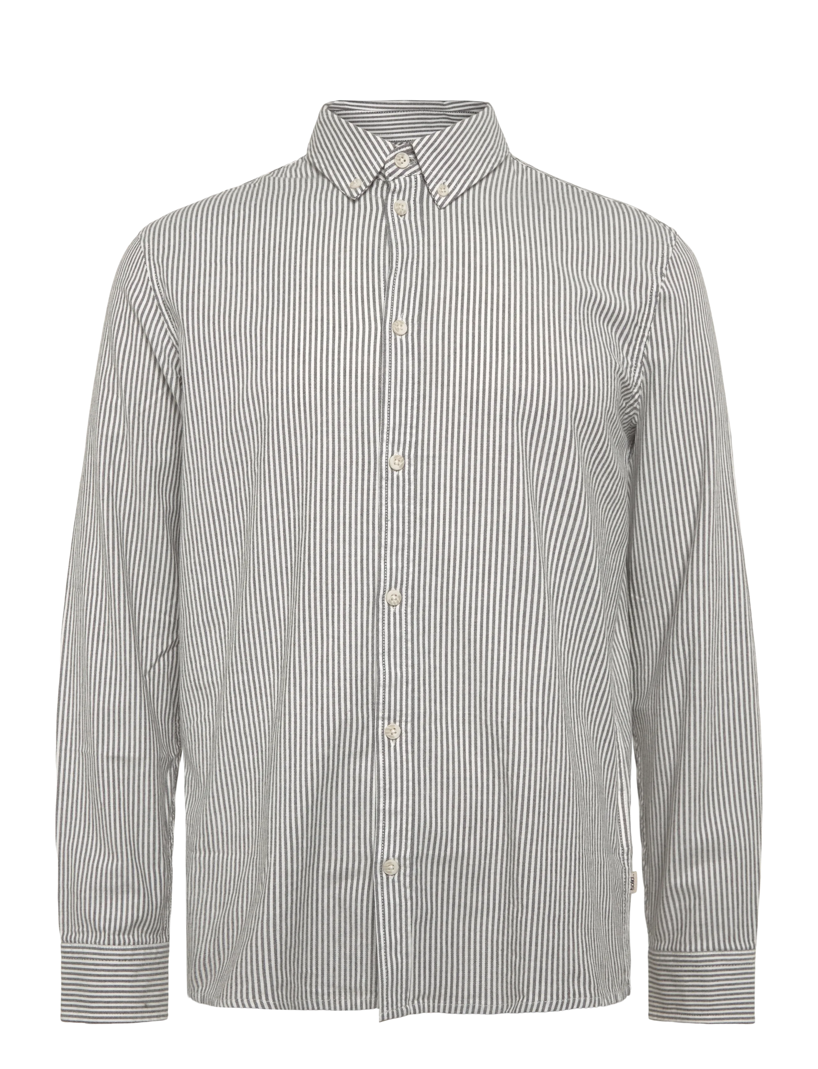 Solid SDVAL STRIPE - Oxford-Hemden - TRUE BLACK / black