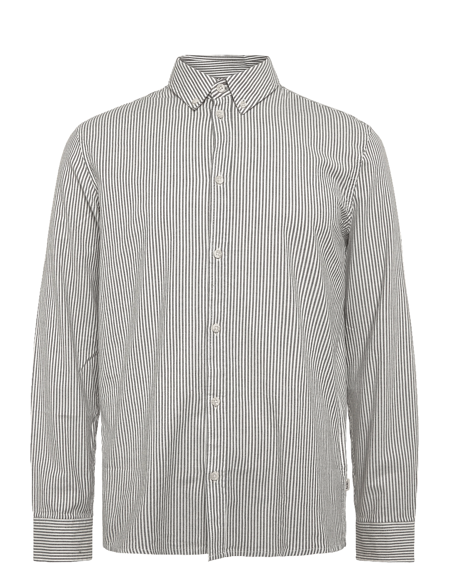 Solid - SDVAL STRIPE - gestreifte hemden - true black - 0