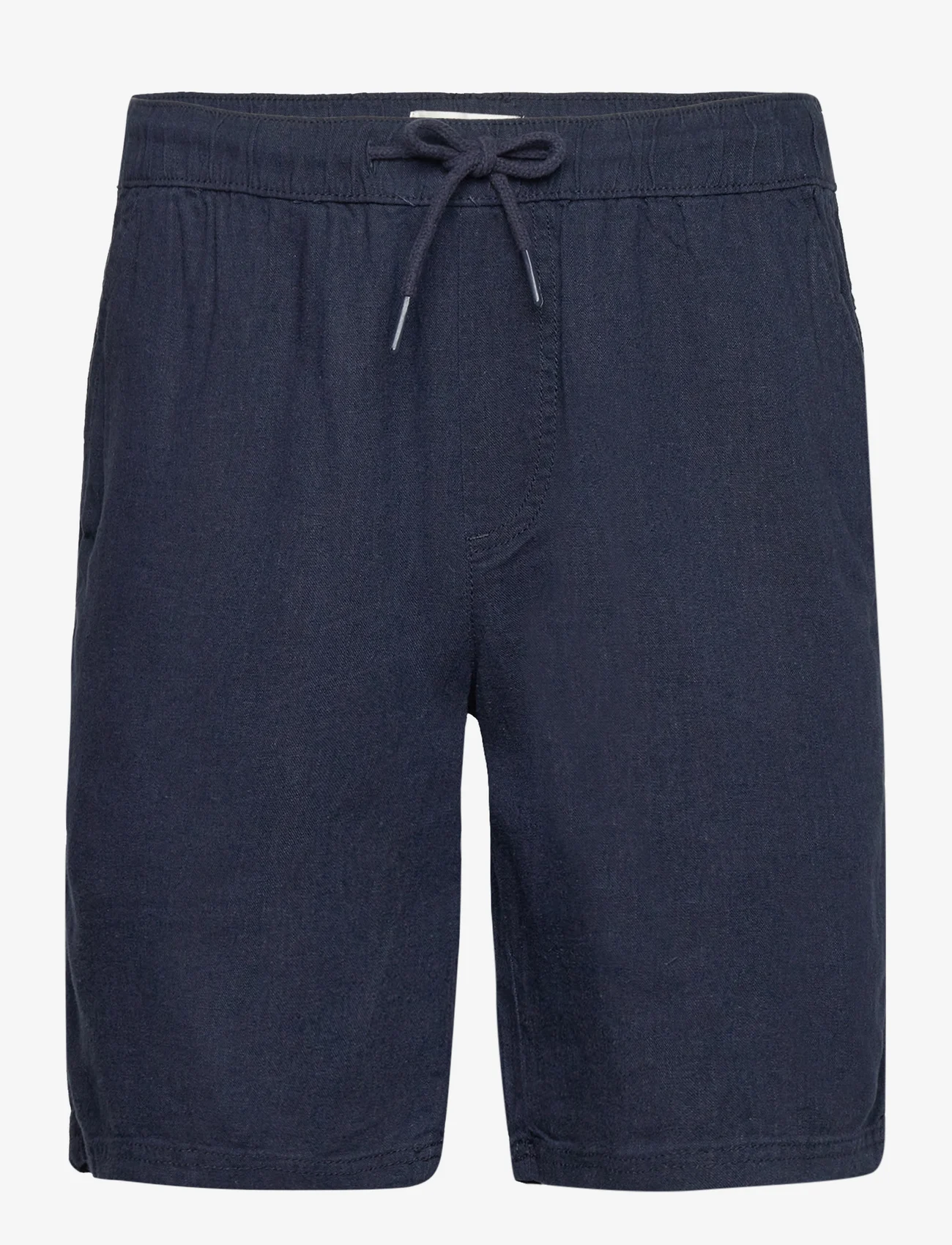 Solid - SDAurelius Elasticated - linen shorts - insignia blue - 0