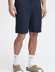Solid - SDAurelius Elasticated - linen shorts - insignia blue - 3