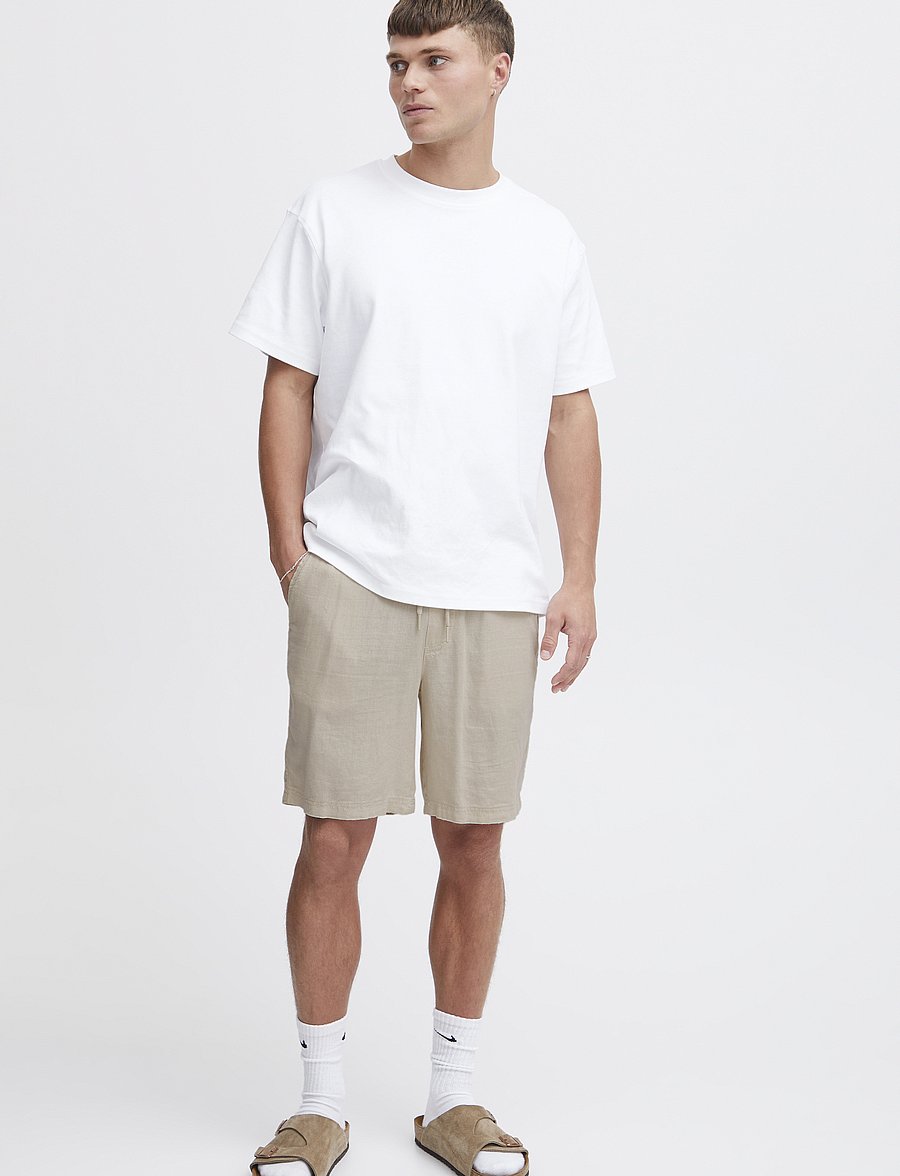 Solid - SDAURELIUS ELAS - linen shorts - oatmeal - 0