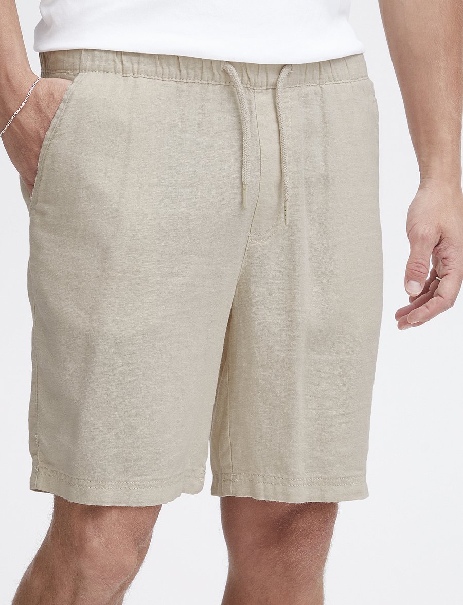 Solid - SDAURELIUS ELAS - linen shorts - oatmeal - 5