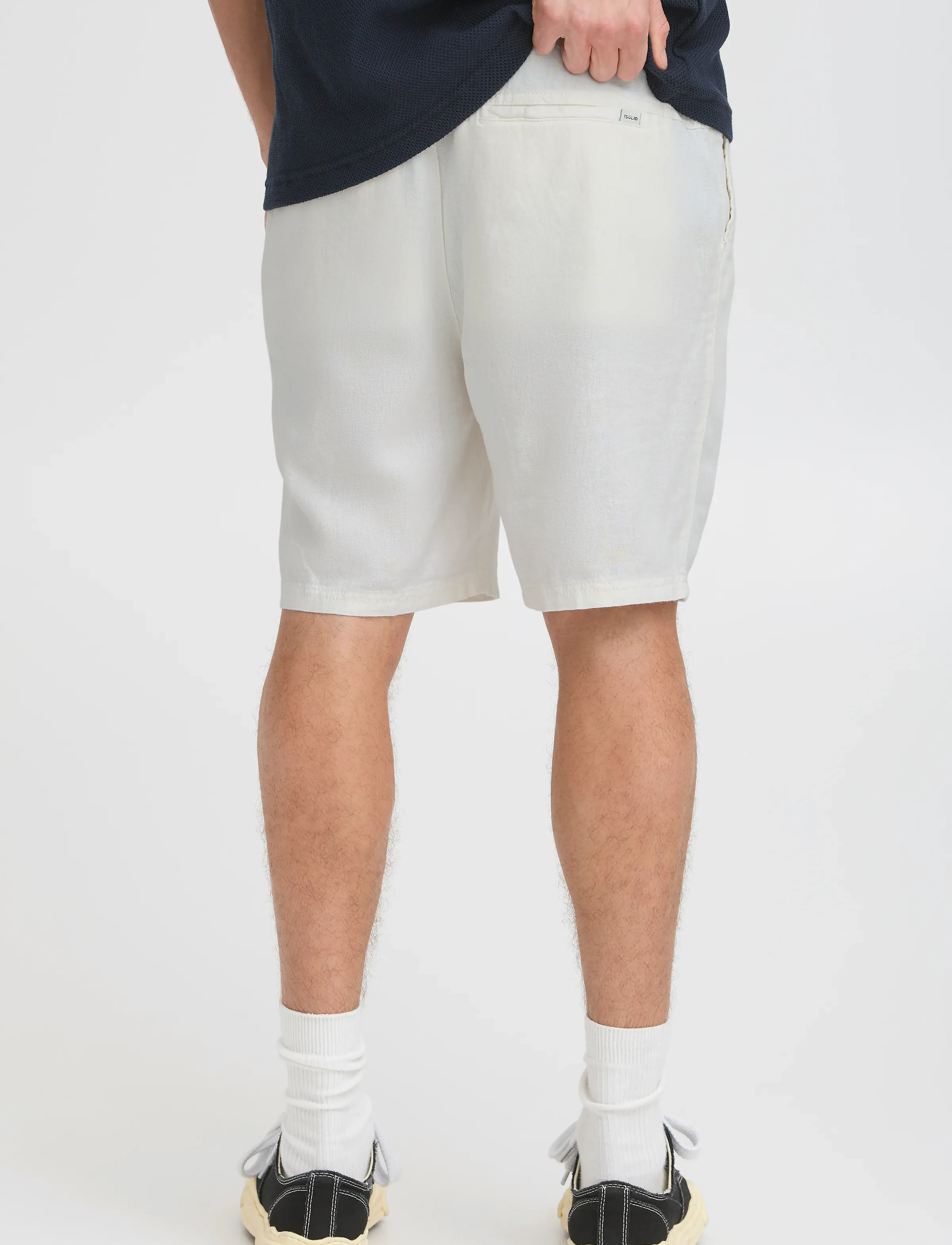 Solid - SDAURELIUS ELAS - leinen-shorts - off white - 4