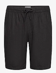 Solid - SDAurelius Elasticated - linen shorts - true black - 1