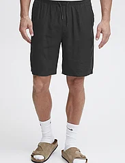 Solid - SDAurelius Elasticated - linen shorts - true black - 3