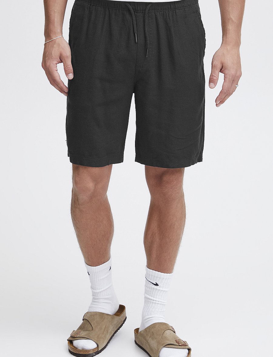 Solid - SDAURELIUS ELAS - hørshorts - true black - 3