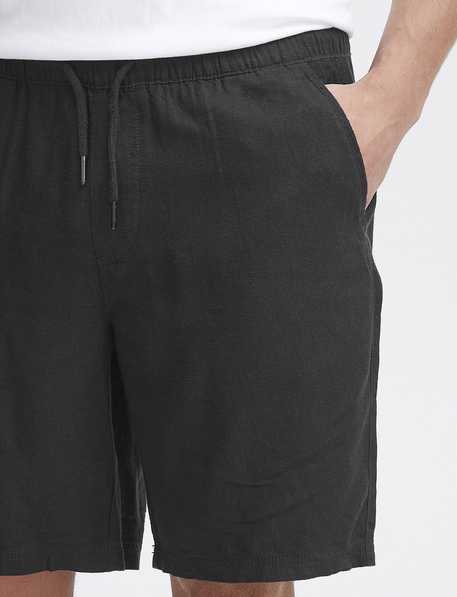 Solid - SDAURELIUS ELAS - hørshorts - true black - 5