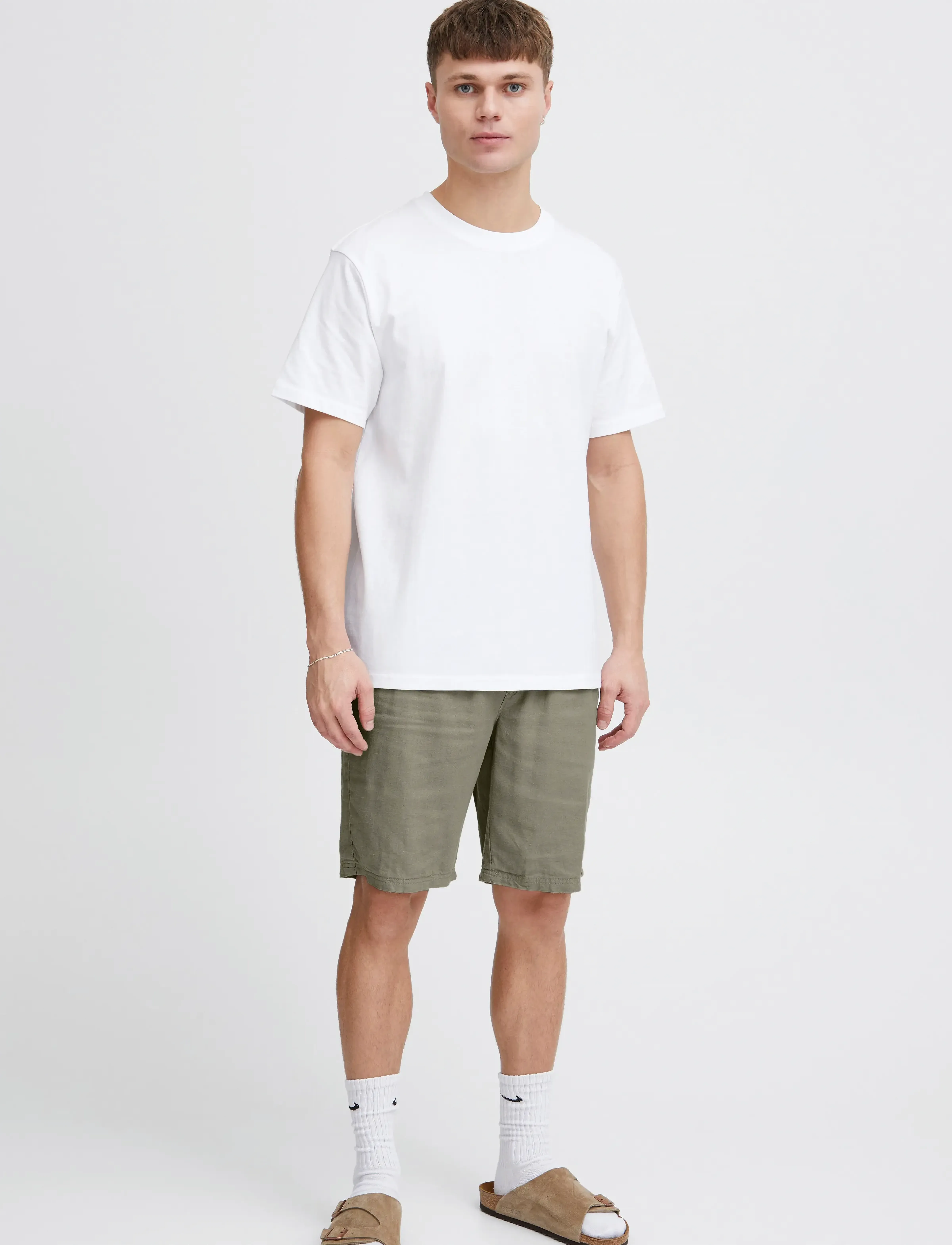 Solid Sdaurelius Elas, M, Shorts, Grün - Casual, Männerswear