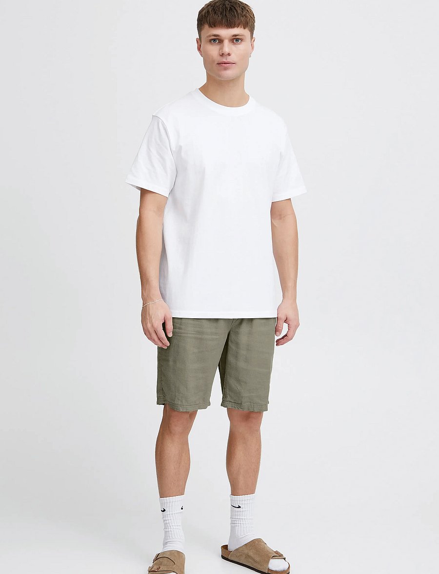 Solid - SDAURELIUS ELAS - linen shorts - vetiver - 0