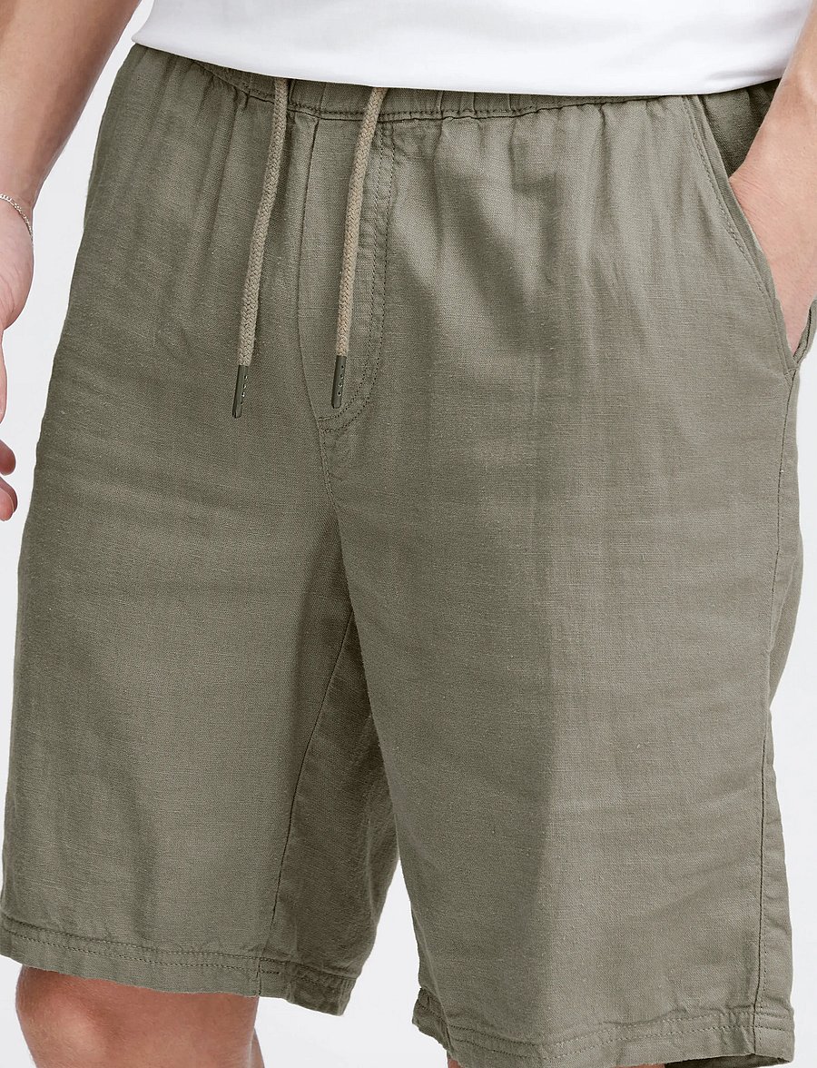 Solid - SDAURELIUS ELAS - linen shorts - vetiver - 5