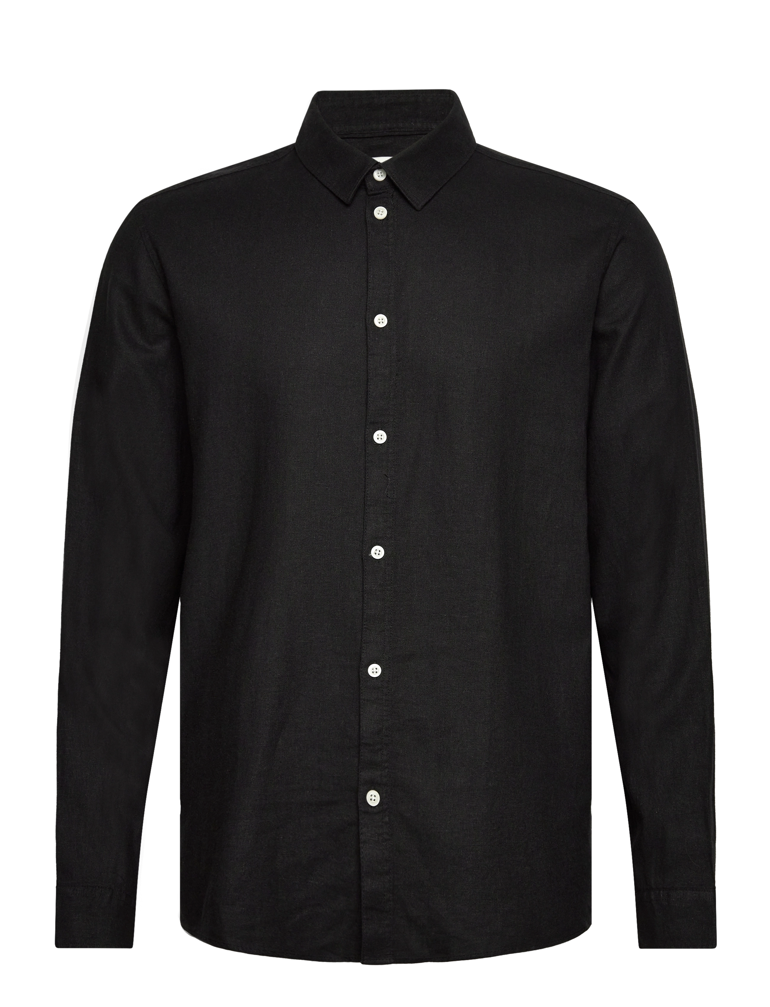 Solid Sdenea Allan Ls, XXL, Black, Skjorter > Afslappet, Herre