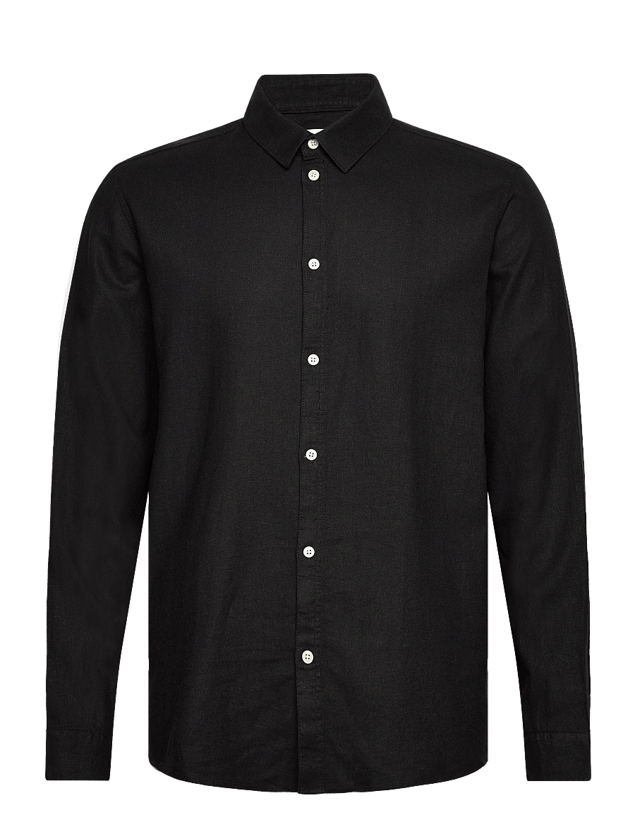 Solid - SDEnea Allan LS - vabaajasärgid - true black - 0