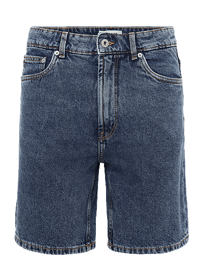 Solid SDELMO LT OWEN - Vabaaja lühikesed püksid - MIDDLE BLUE DENIM / blue