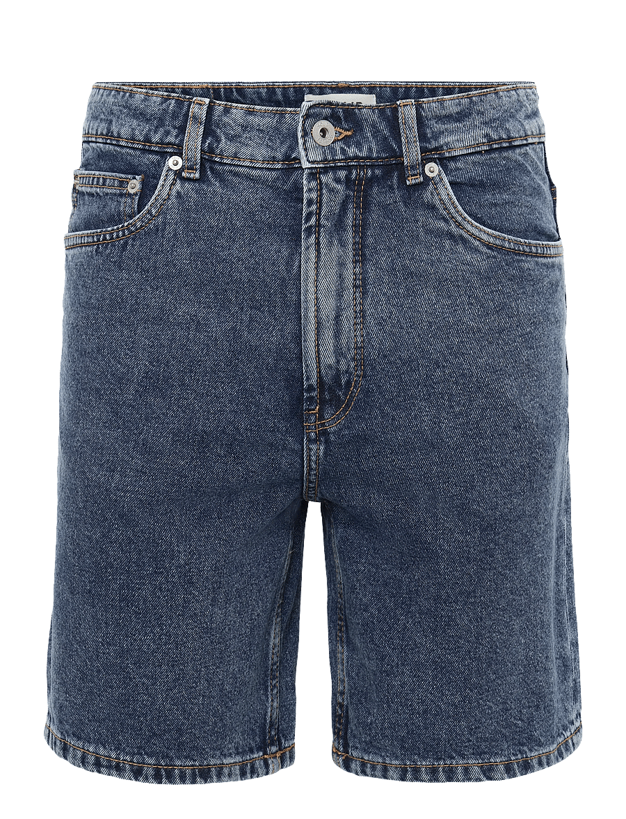 Solid - SDELMO LT OWEN - vabaaja lühikesed püksid - middle blue denim - 0