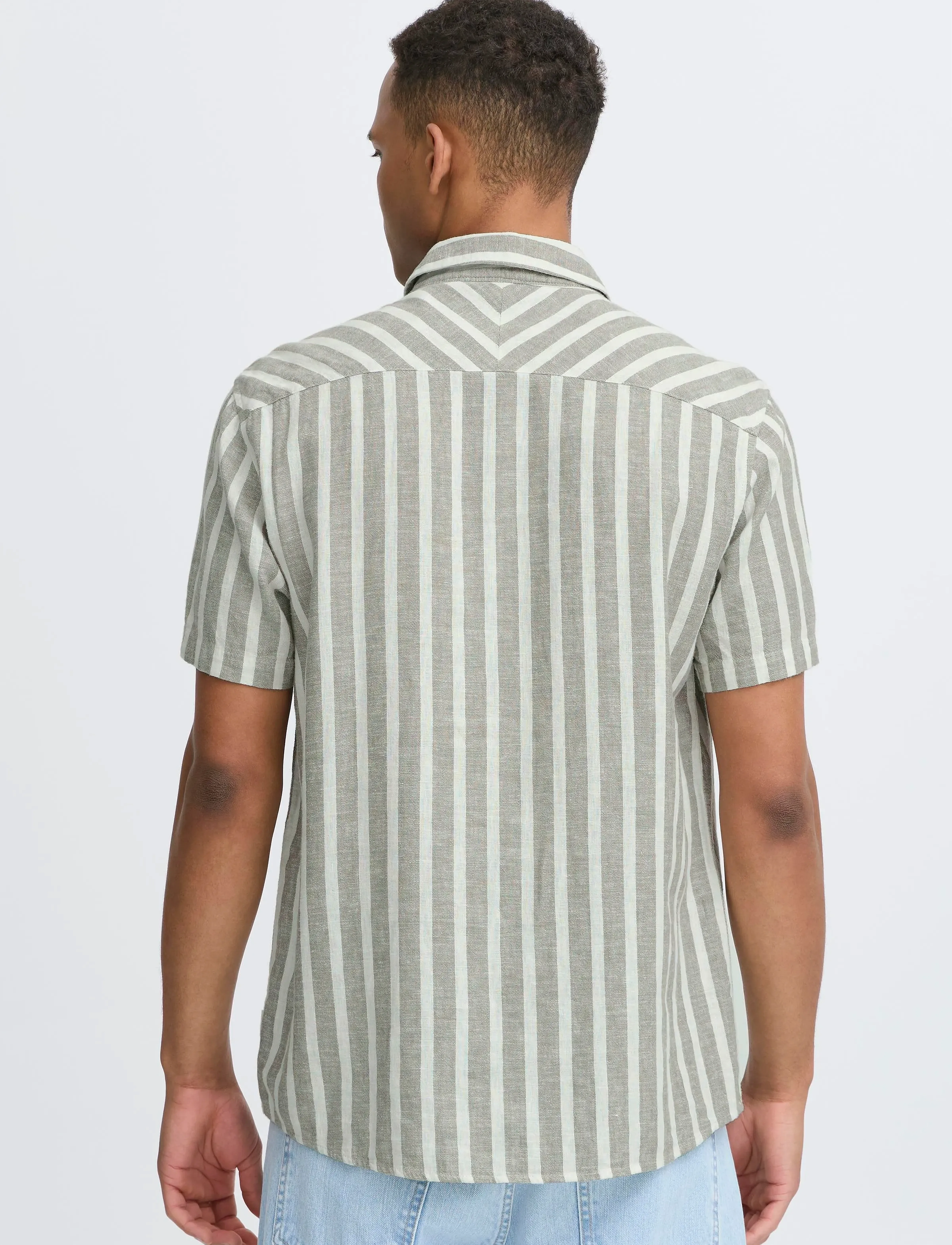 Solid - SDFRIED - linneskjortor - vetiver - 4