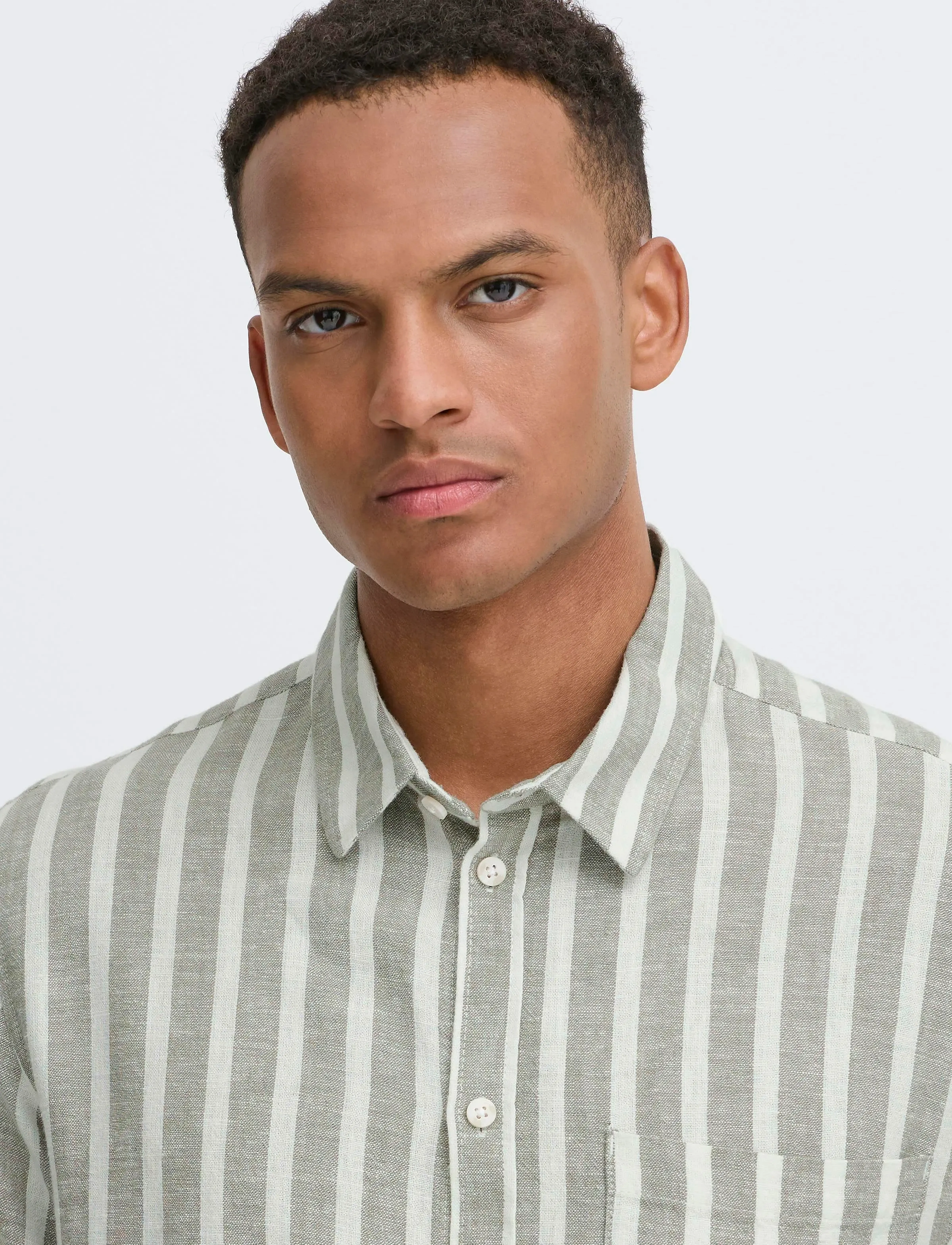 Solid - SDFRIED - linneskjortor - vetiver - 5