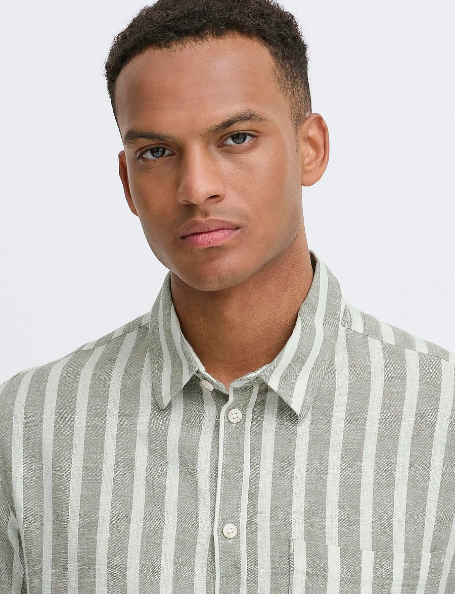 Solid - SDFRIED - leinenhemden - vetiver - 5