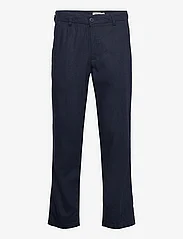 Solid - SDAllan Liam - linen trousers - insignia blue - 0