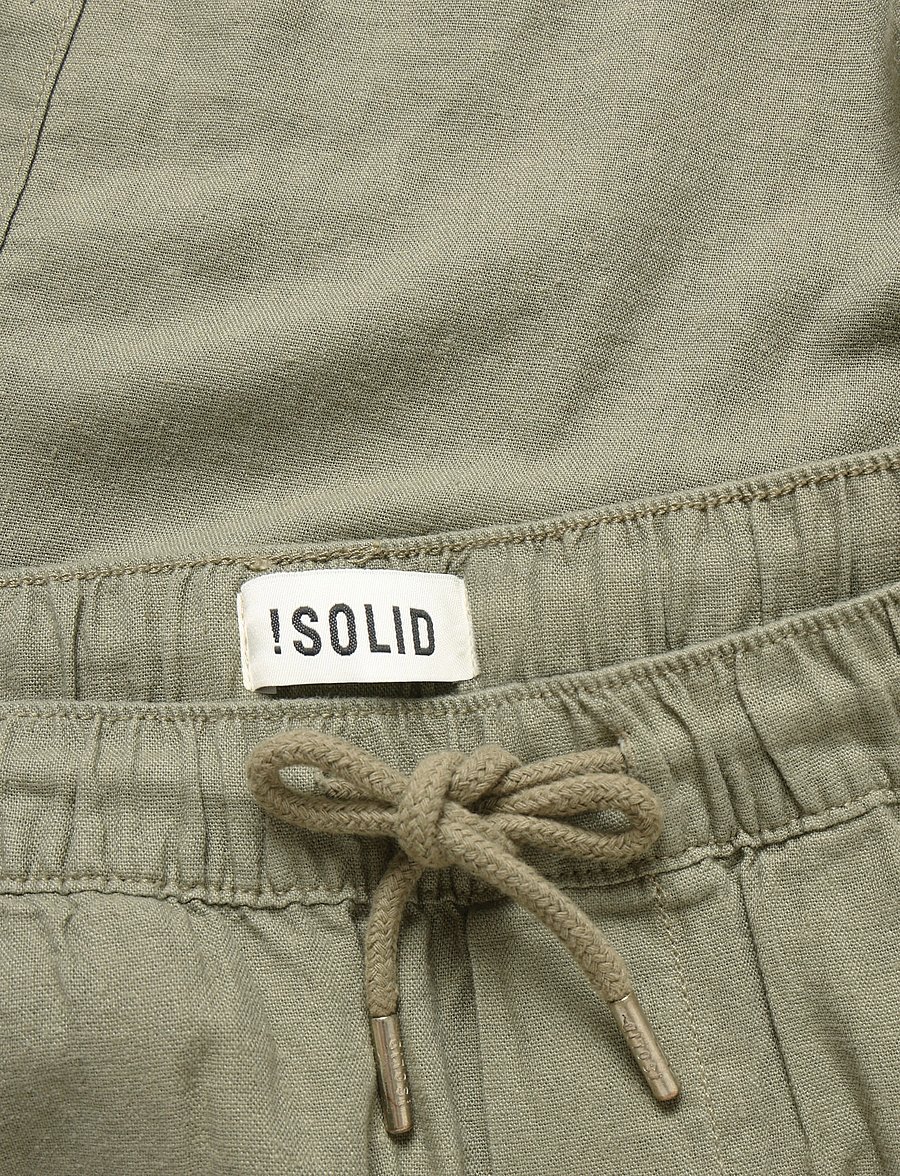 Solid - SDFERRIS CARGO - linen shorts - vetiver - 2