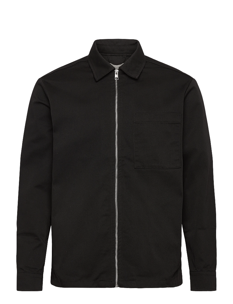 Solid - SDELON ZIPPER - forårsjakker - true black - 0