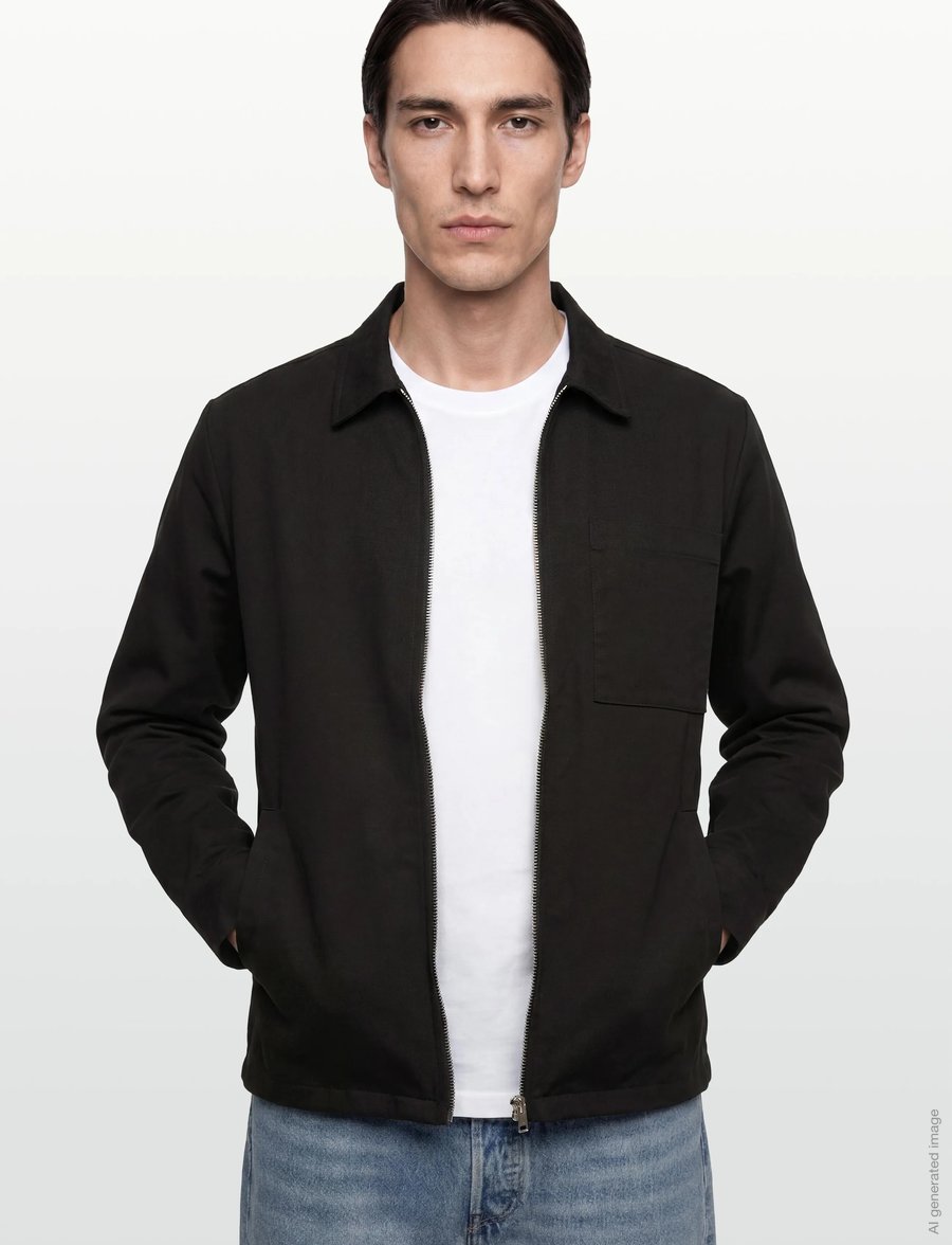 Solid - SDELON ZIPPER - jakker - true black - 3