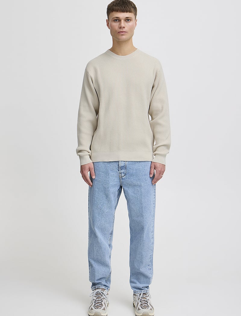 Solid - SDHami - Ümmarguse kaelusega kudumid - oatmeal - 0