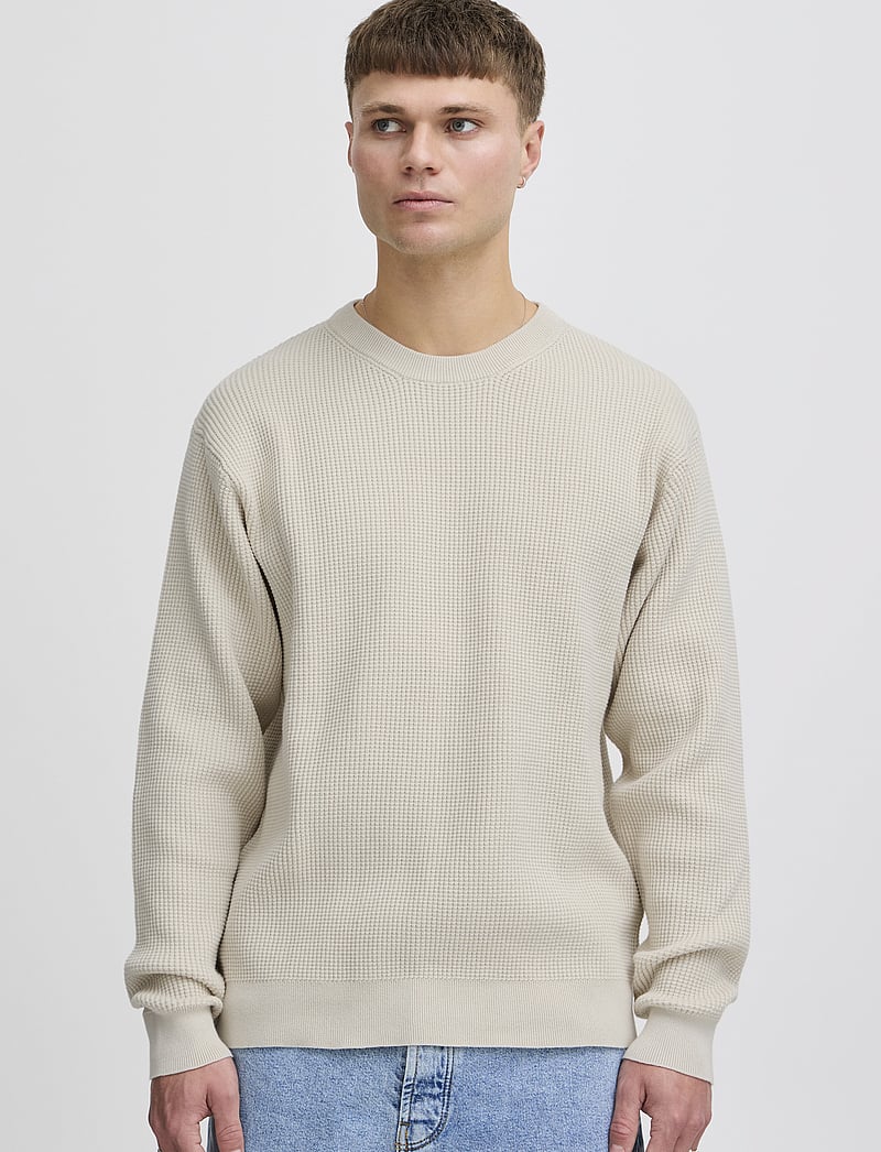 Solid - SDHami - Ümmarguse kaelusega kudumid - oatmeal - 3