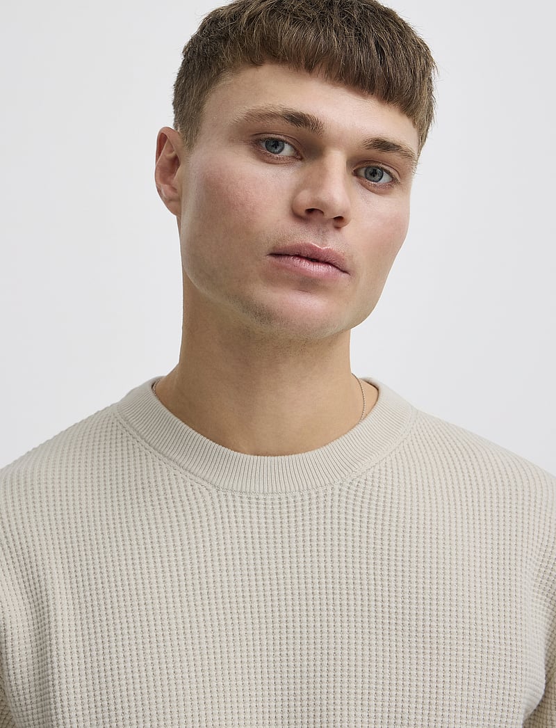 Solid - SDHami - Ümmarguse kaelusega kudumid - oatmeal - 5