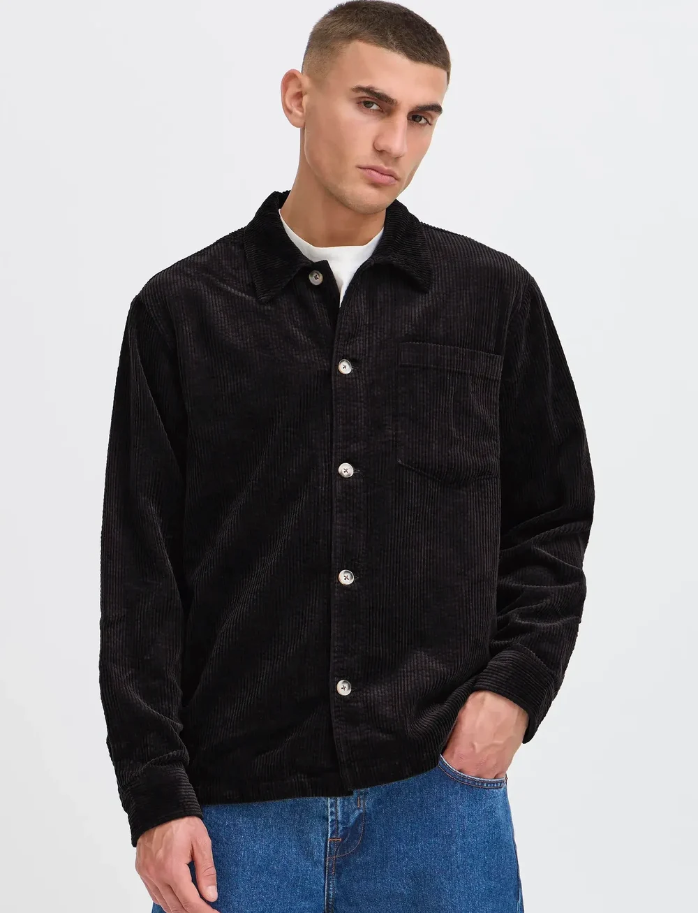 Solid - SDINGVI - corduroy shirts - true black - 3
