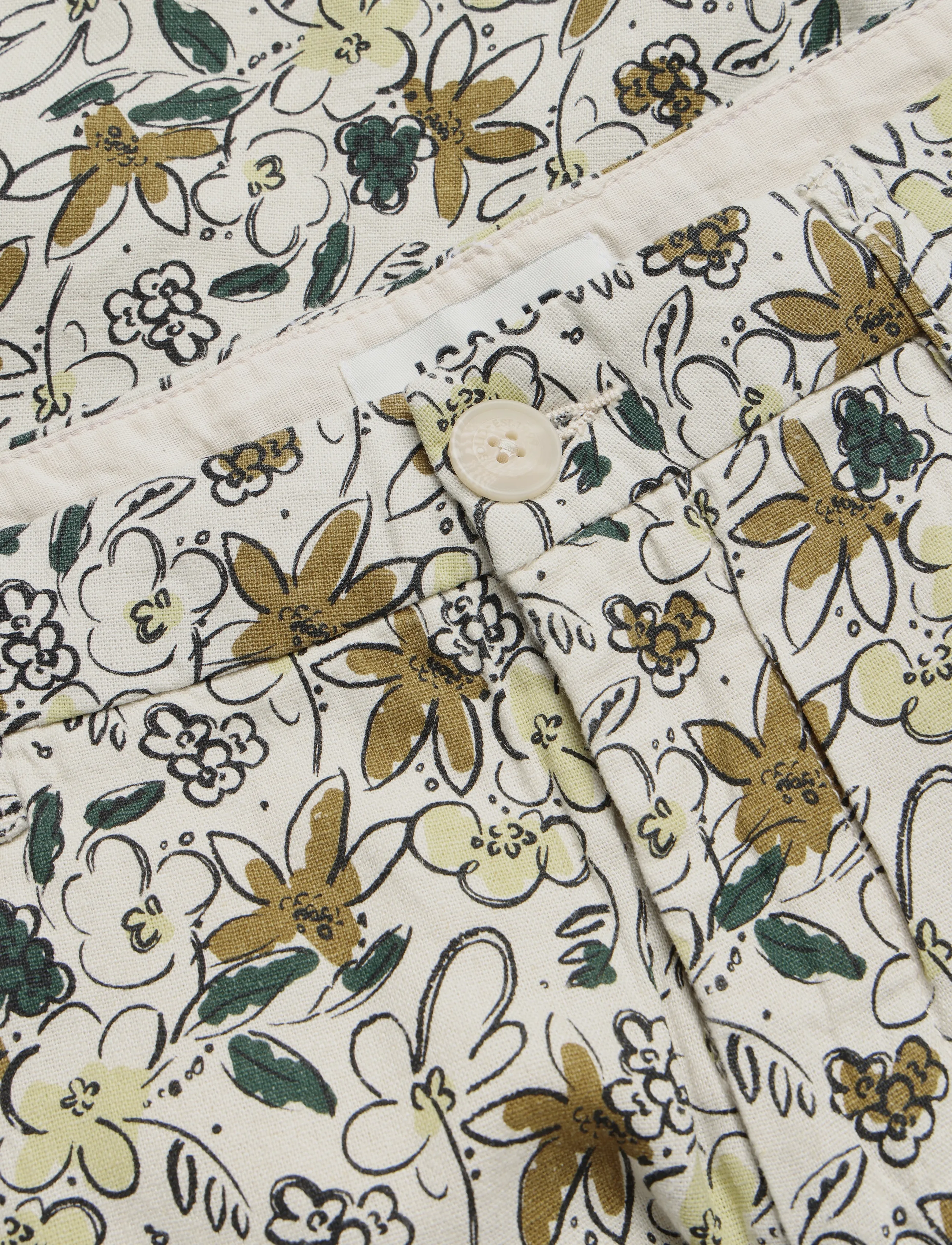 Solid - SDAlann Flower Short - oatmeal - 2
