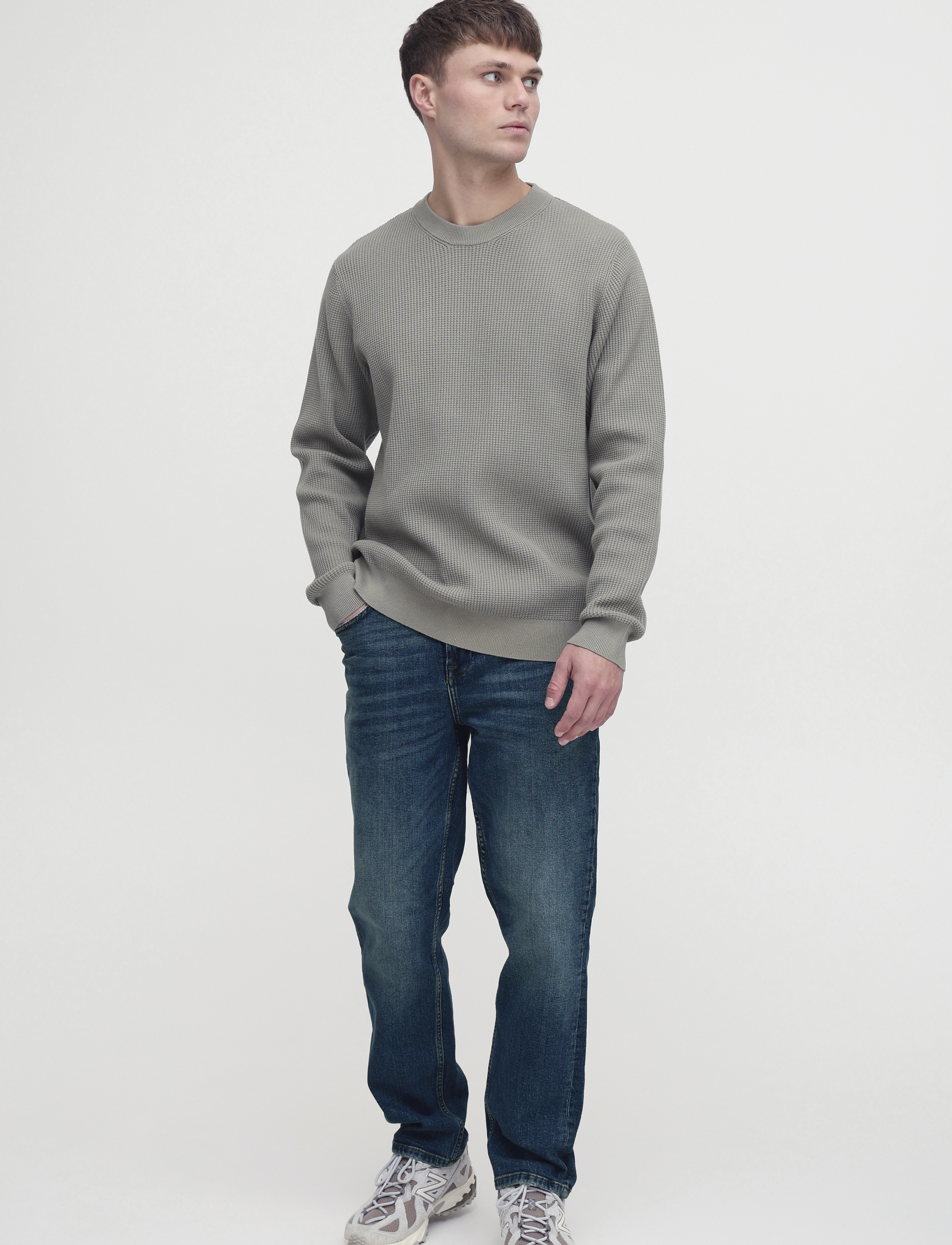 Solid Sdisni Ryan, Mænd, Højtaljede Bootcut Jeans, Blå, Str: 33 x 34
