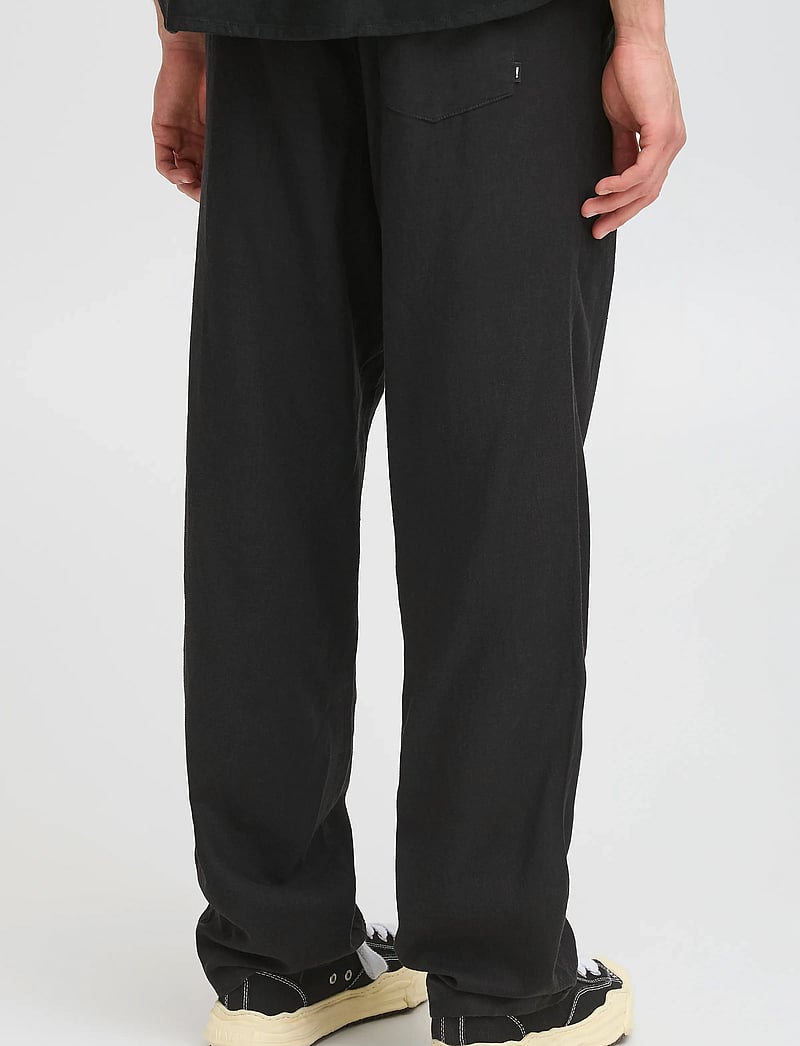 Solid - SDALANN ALLAN ELASTICATED - linased püksid - true black - 4