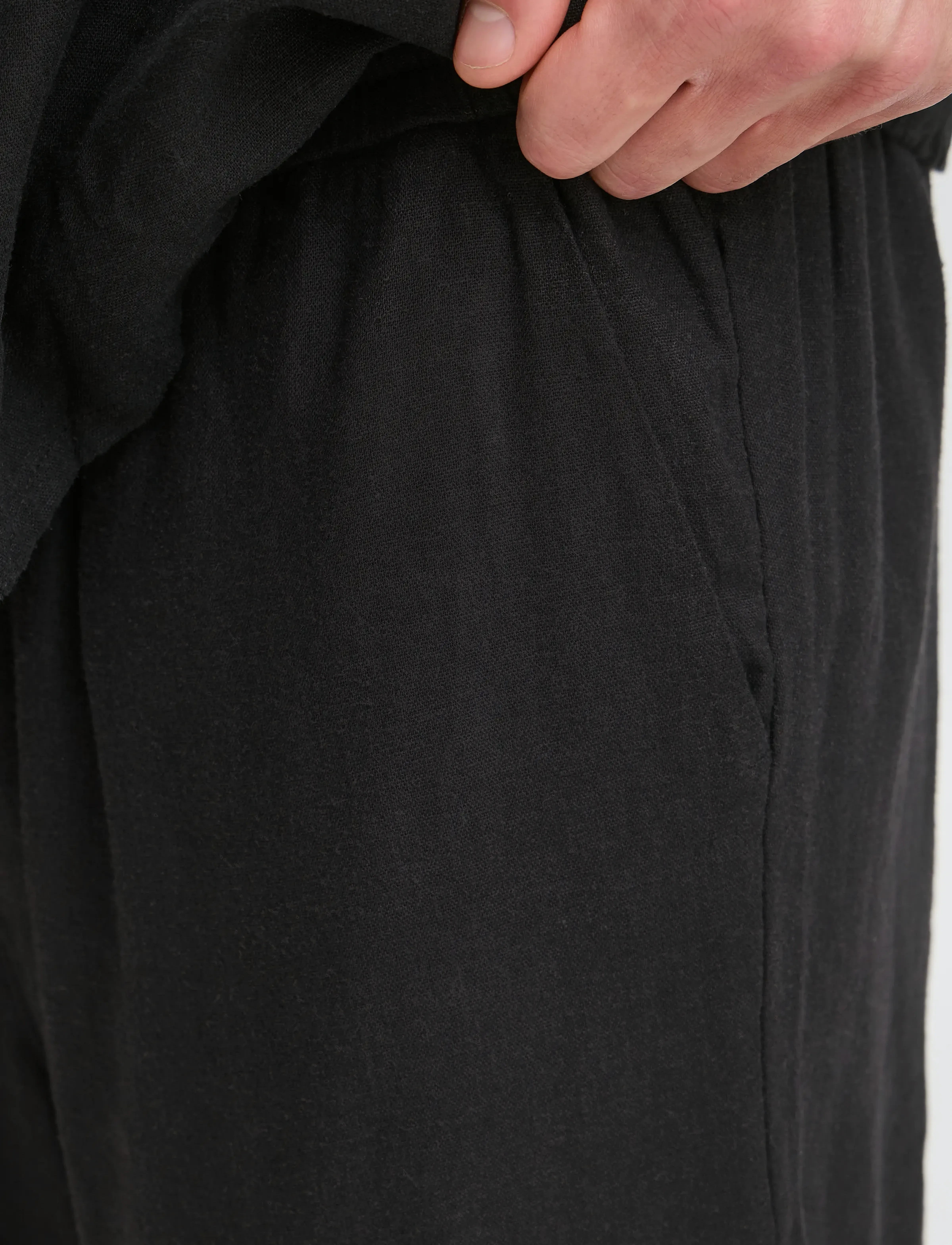 Solid - SDALANN ALLAN ELASTICATED - true black - 5
