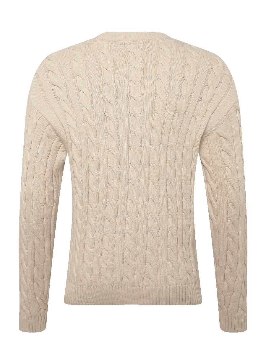 Solid - SDMALCOLM - rundhalsad - oatmeal - 1