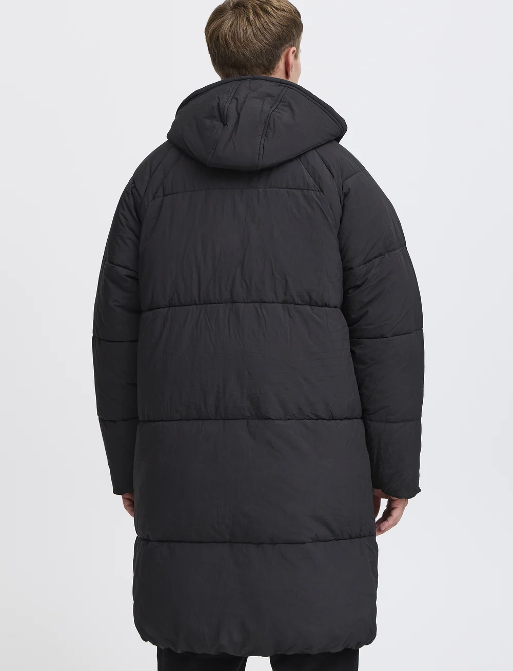 Solid - SDMilo Puffer Long - vinterjakker - true black - 4